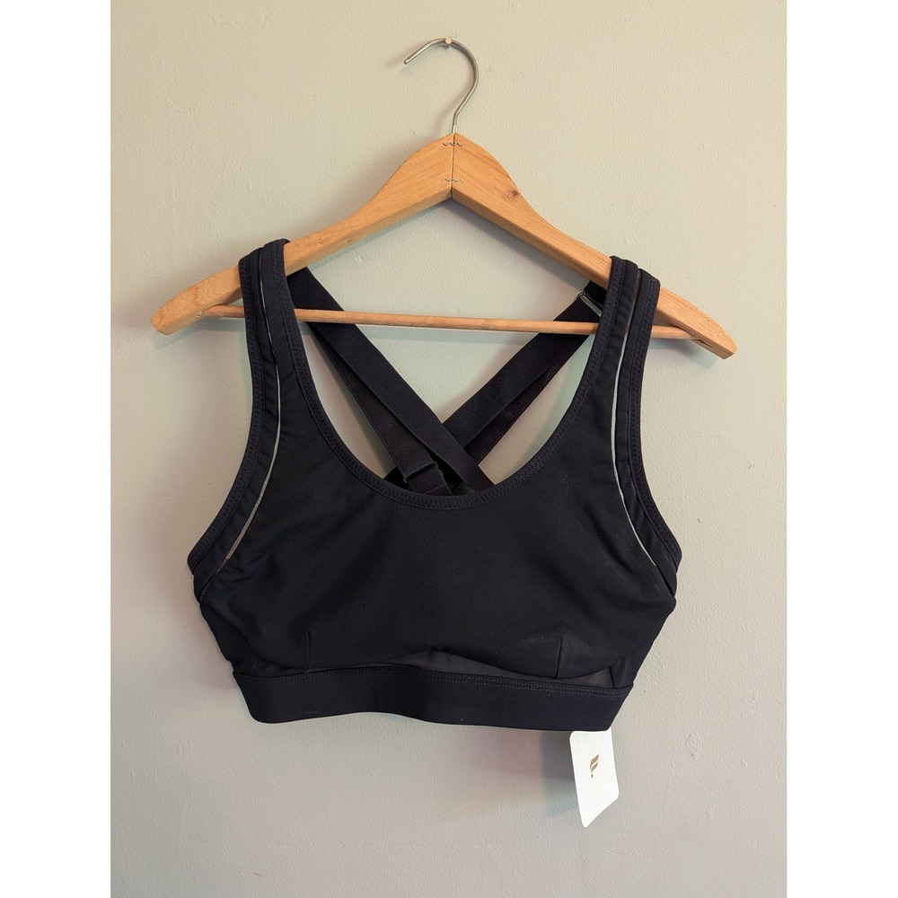 Fabletics Belle High-Impact Sports Bra Black Adjustable Straps BA1935269 Size M